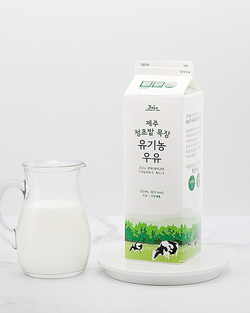 시즌글라스 - 제주 청초밭 유기농 우유 900ml (2팩이상)